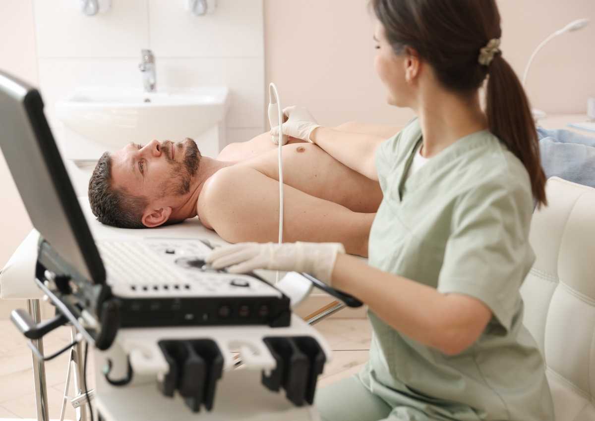 transthoracic echocardiogram North London TTE heart scan London echocardiography clinic Enfield cardiac ultrasound UK heart function testing London